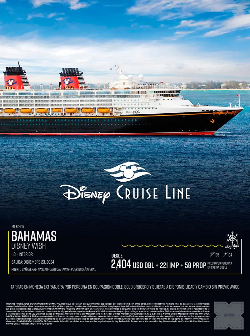 Disney Cruise Line. Disney Wish. Bahamas