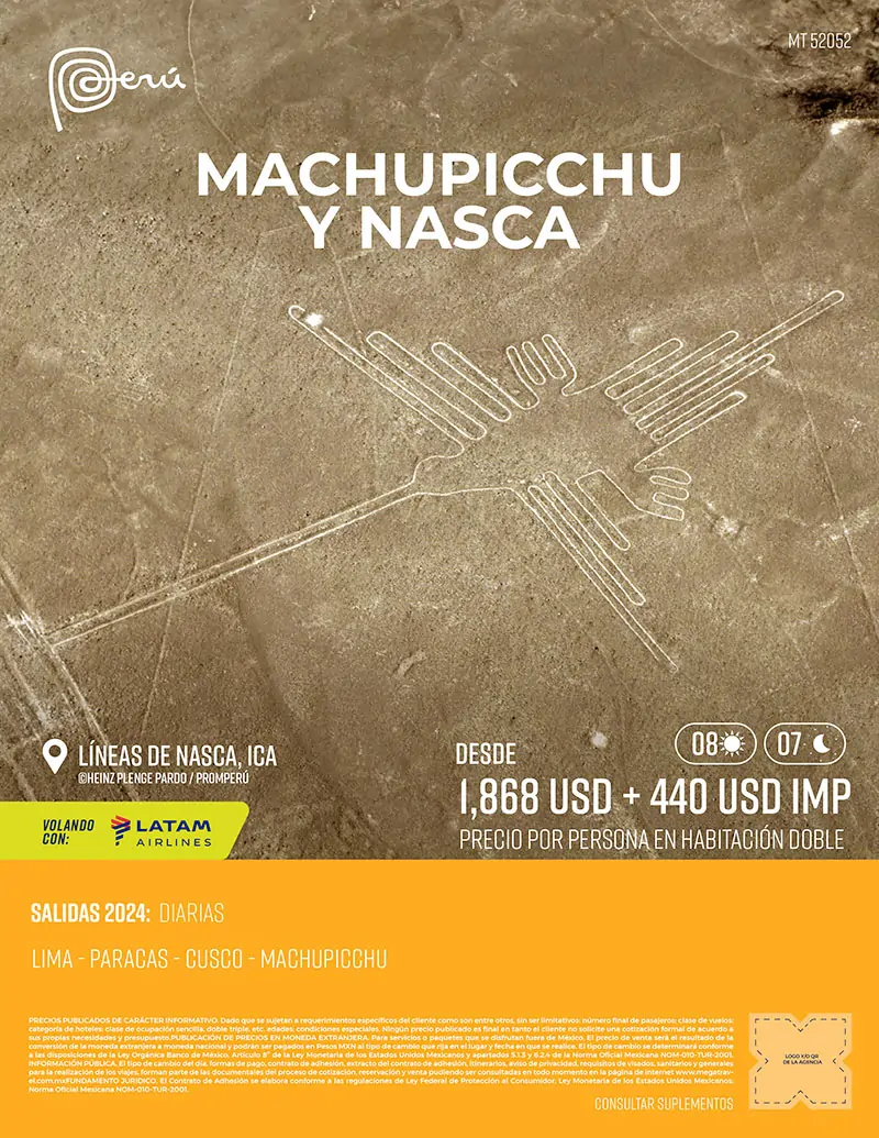 Machu Picchu y Nasca