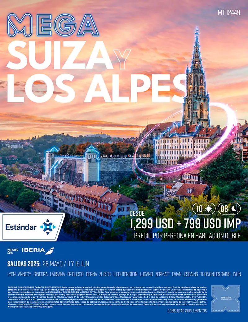 Mega Suiza y los Alpes